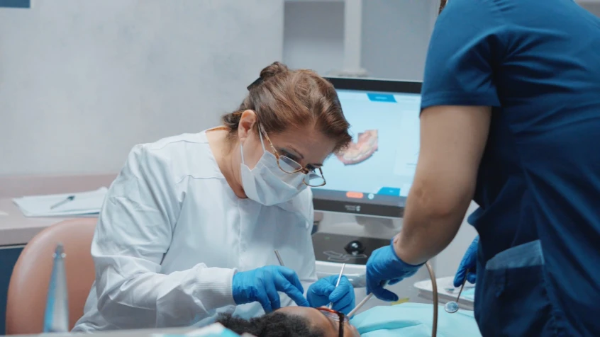 Dentist helping patients find a solution for sleep apnea and bruxism