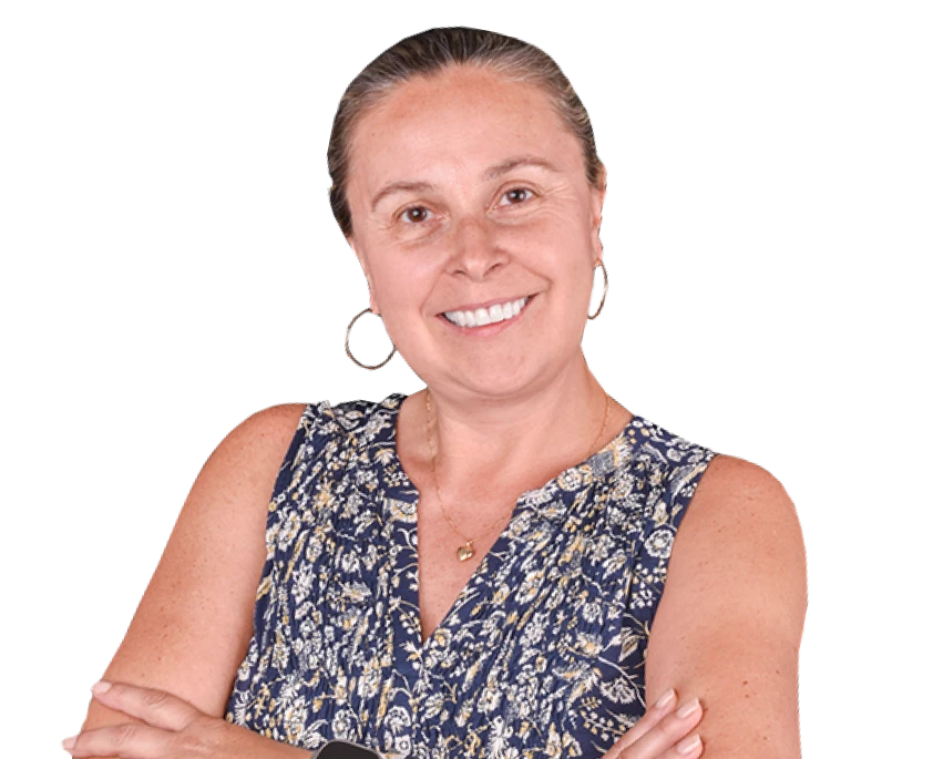 Patient with a bright smile after a full cosmetic makeover, demonstrating professional dental aesthetics achieved in San Diego.